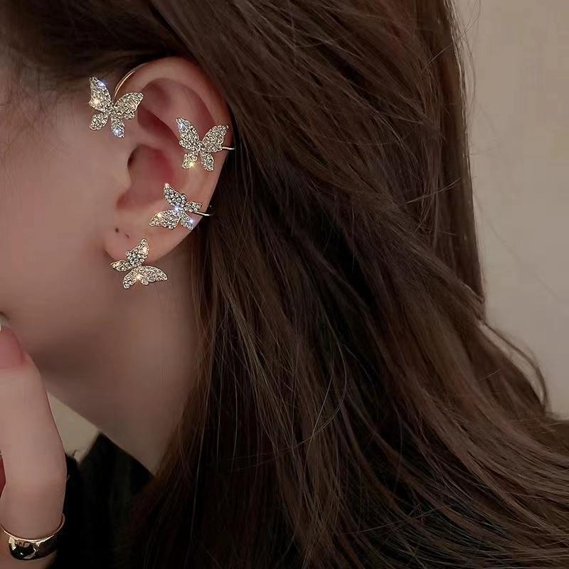Diamond Butterfly Earrings