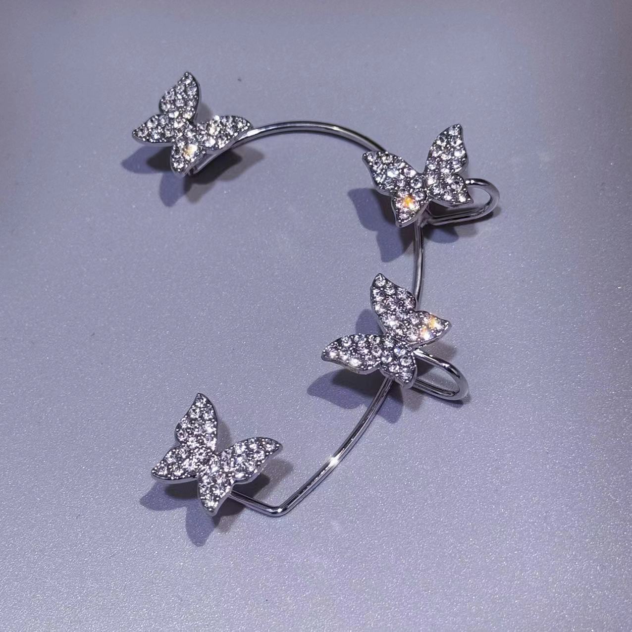 Diamond Butterfly Earrings