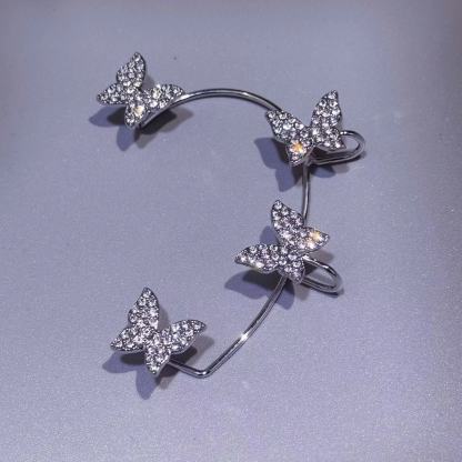 Diamond Butterfly Earrings