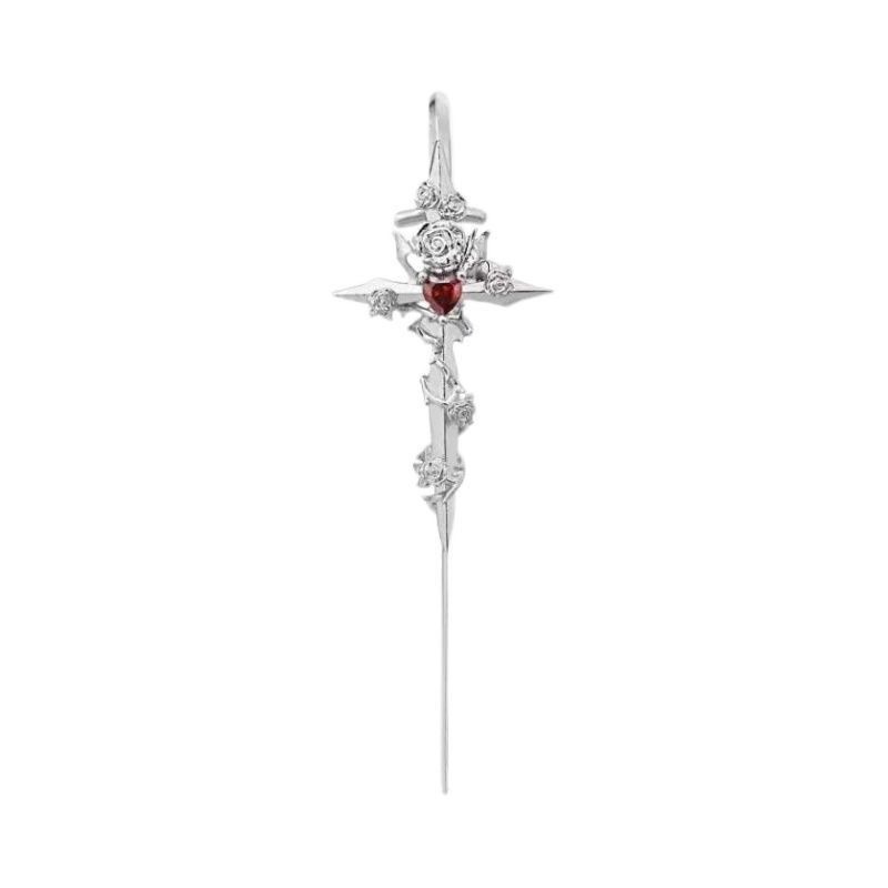 Star and moon earrings, fashionable and cool style