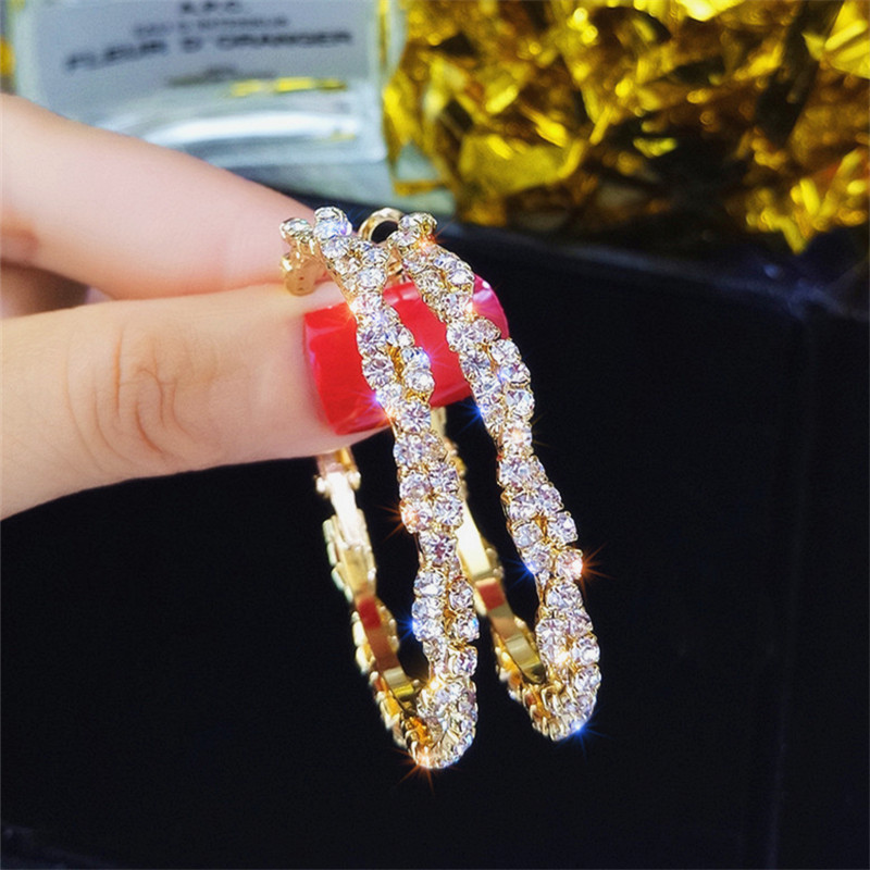 All-match hoop earrings