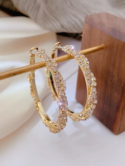 All-match hoop earrings