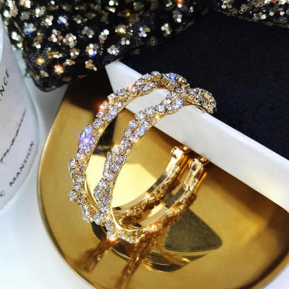 All-match hoop earrings
