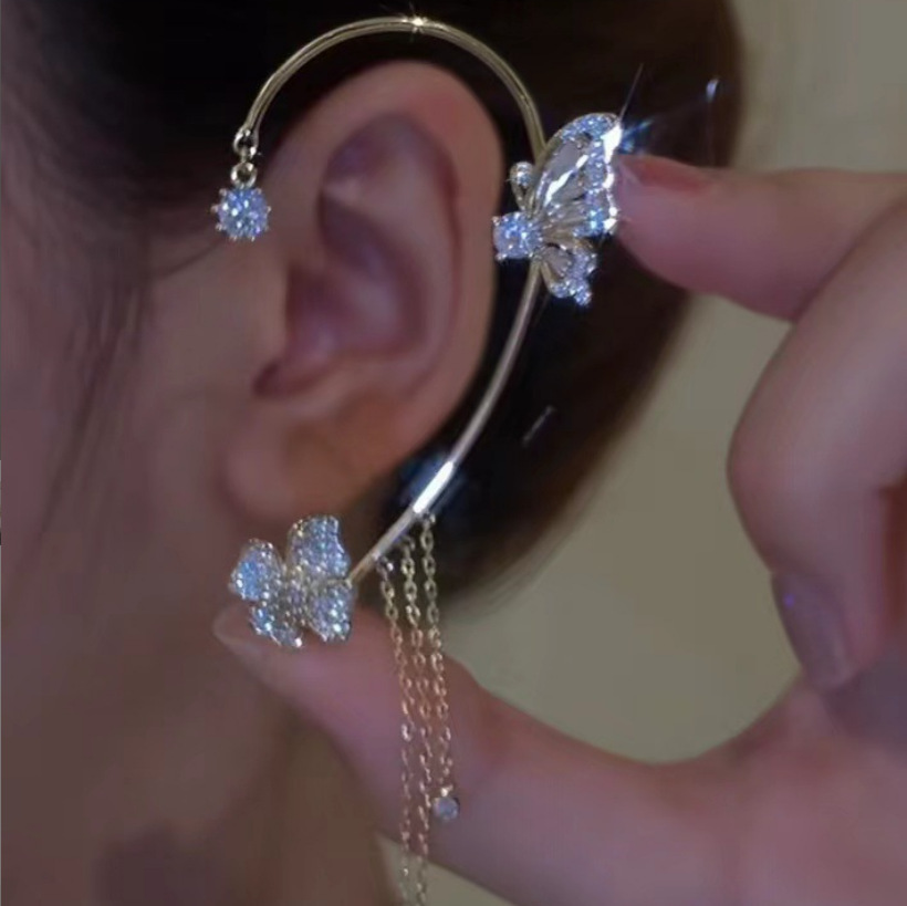 Diamond Butterfly Earrings
