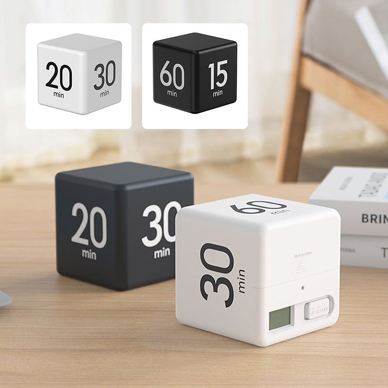 Cube Timer for Time Management and Countdown Settings