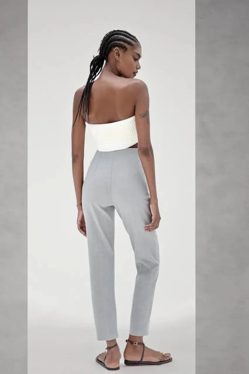 Tailored Pleat High Waist Pants