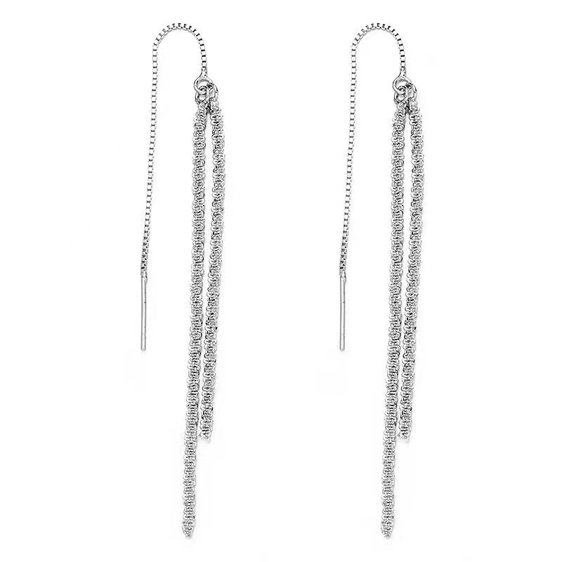 Glittering Star Tassel Earrings
