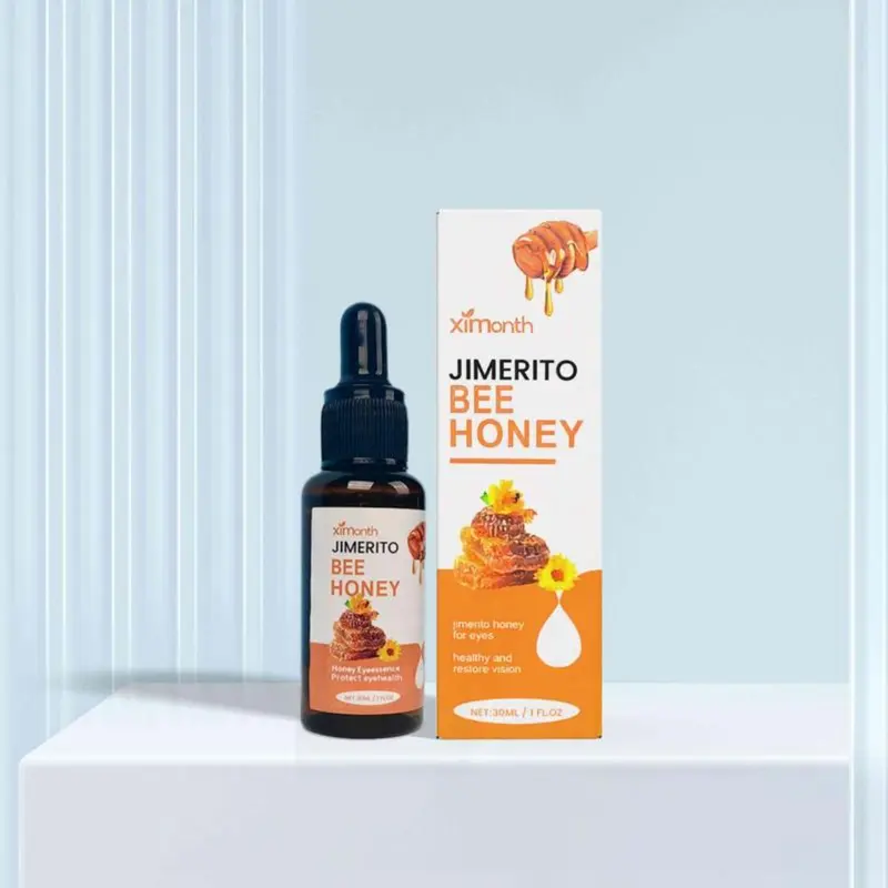 Genuine Honey Eye Cleansing Serum, Honey Eye Care Serum, Eye Cream, Eye Essence, Effective Within 7 Days Skincare Comfort Bee Honey Eye Soothing Lotion Honey Essence Fast-Acting Eye Cream, Daily Use Eye Care Product,  Rejuvenating