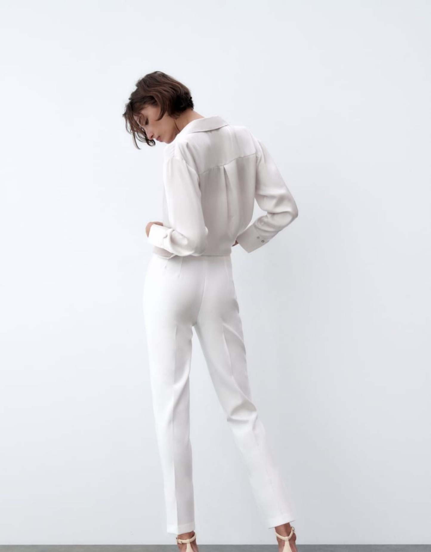 Tailored Pleat High Waist Pants