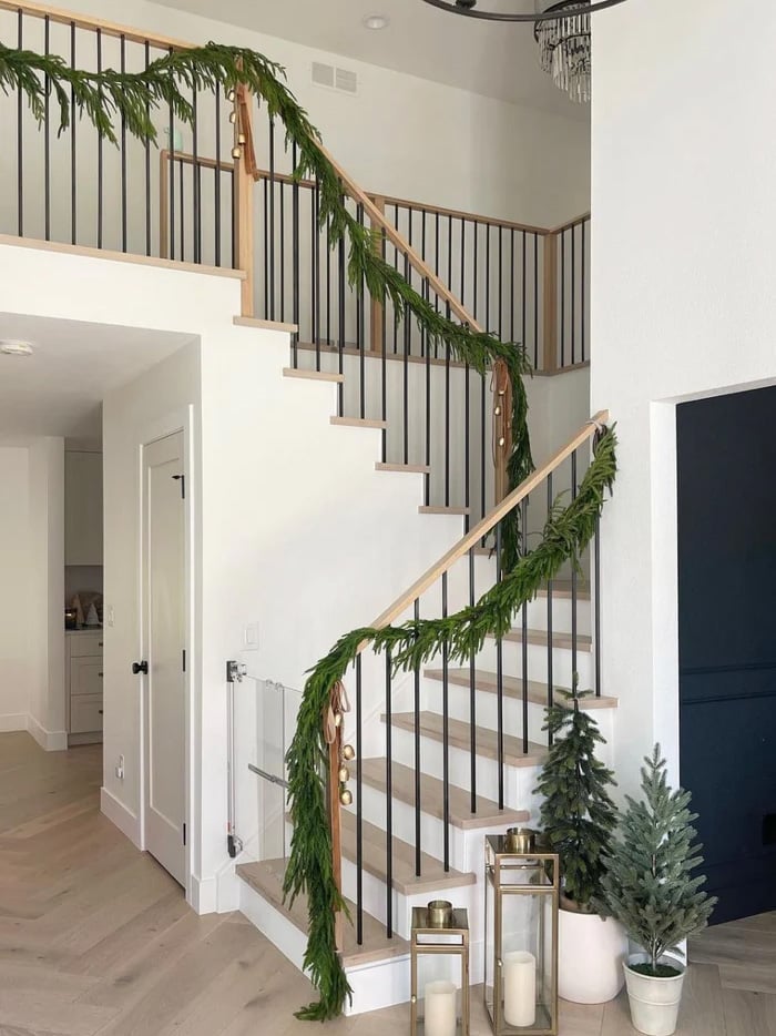 ✨Natural Christmas Greenery - Real Touch Norfolk Pine Garland🎄