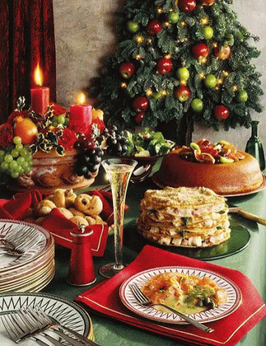 New Years Dinner Christmas Dinner GIF - NewYearsDinner ChristmasDinner  XmasFixins GIFs | Christmas dinner gif, Healthy holiday recipes, New years  dinner