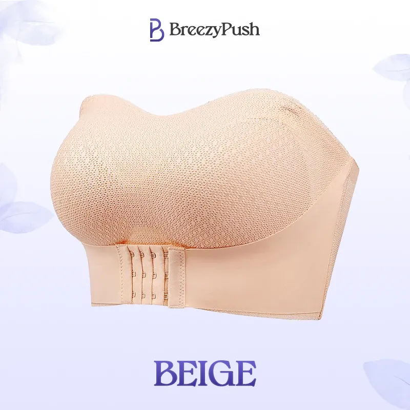 💕BUY 1 GET 3 Packs🏆BreezyPush - Breathable Non-Slip Strapless Front