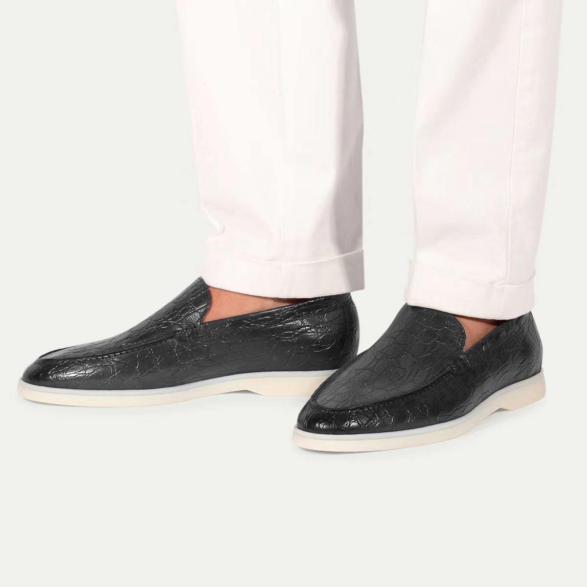 Men's Beckham Summer Loafers Casual Flat Shoes Slip-on Driving Shoes Cross-border Plus Size