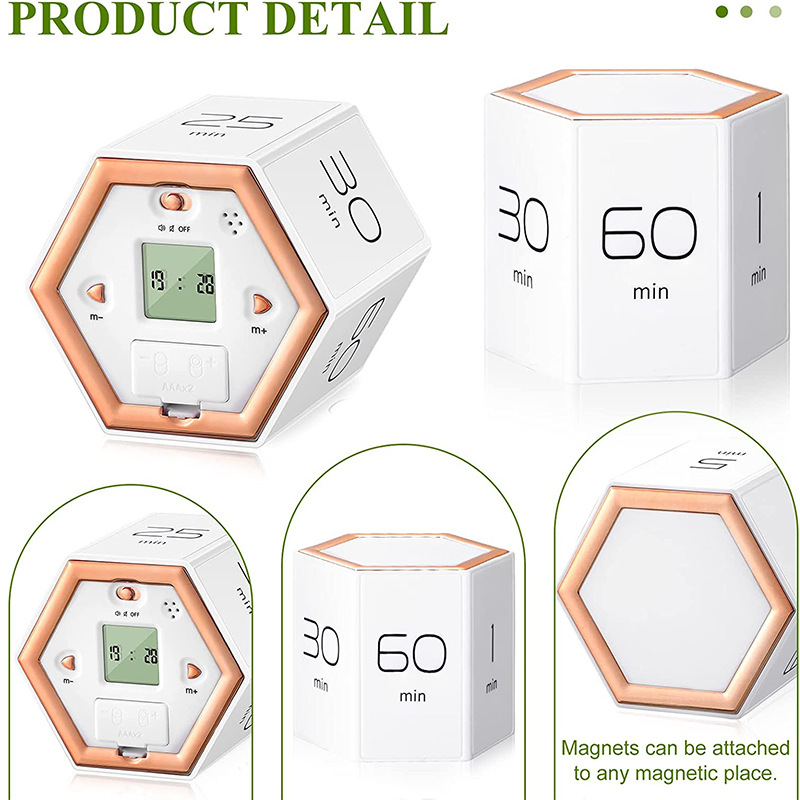 Cube Timer for Time Management and Countdown Settings