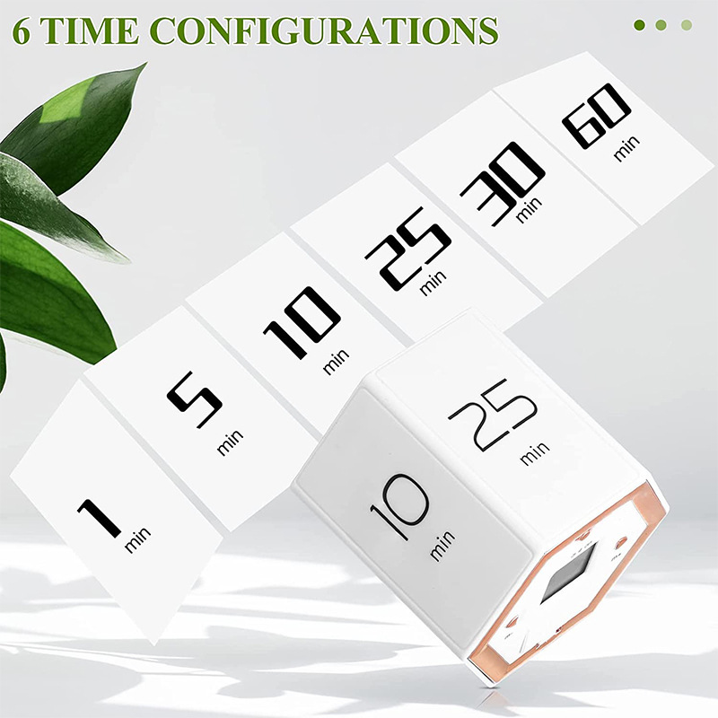 Cube Timer for Time Management and Countdown Settings