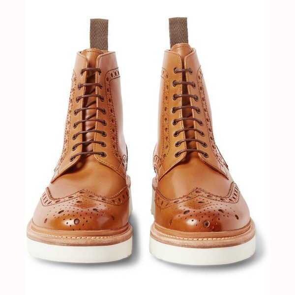 Handmade Men's Wing Tip Oxford Shoes | Light Brown Suede Shoe | Dress Leather Shoes | Elegant Designer Casual Shoes