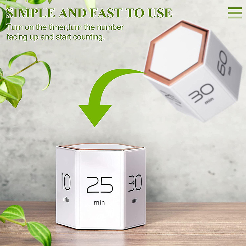 Cube Timer for Time Management and Countdown Settings