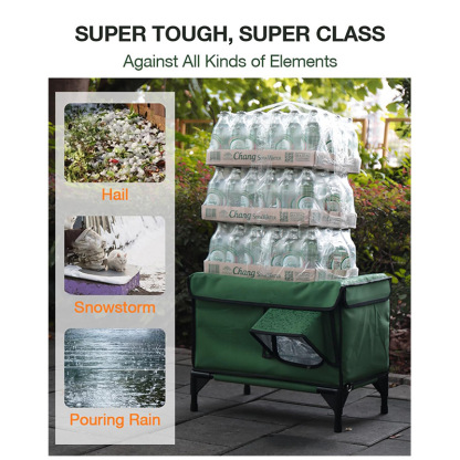 2-Door Lift-Top Elevated Insulated Outdoor Cat House