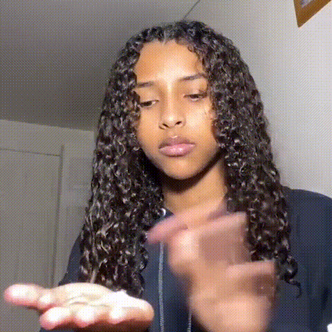 Hair cream transformation