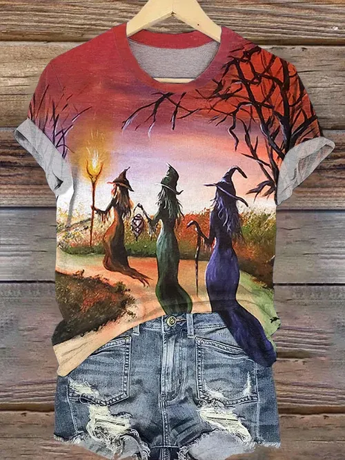 Womens Midsummer Witches Gather T-Shirt