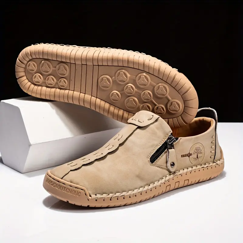handmade loafer shoes men s vintage lightweight breathable details 18