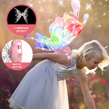 Electric Fairy Butterfly Wings with LED Lights and Music