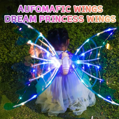 Electric Fairy Butterfly Wings with LED Lights and Music