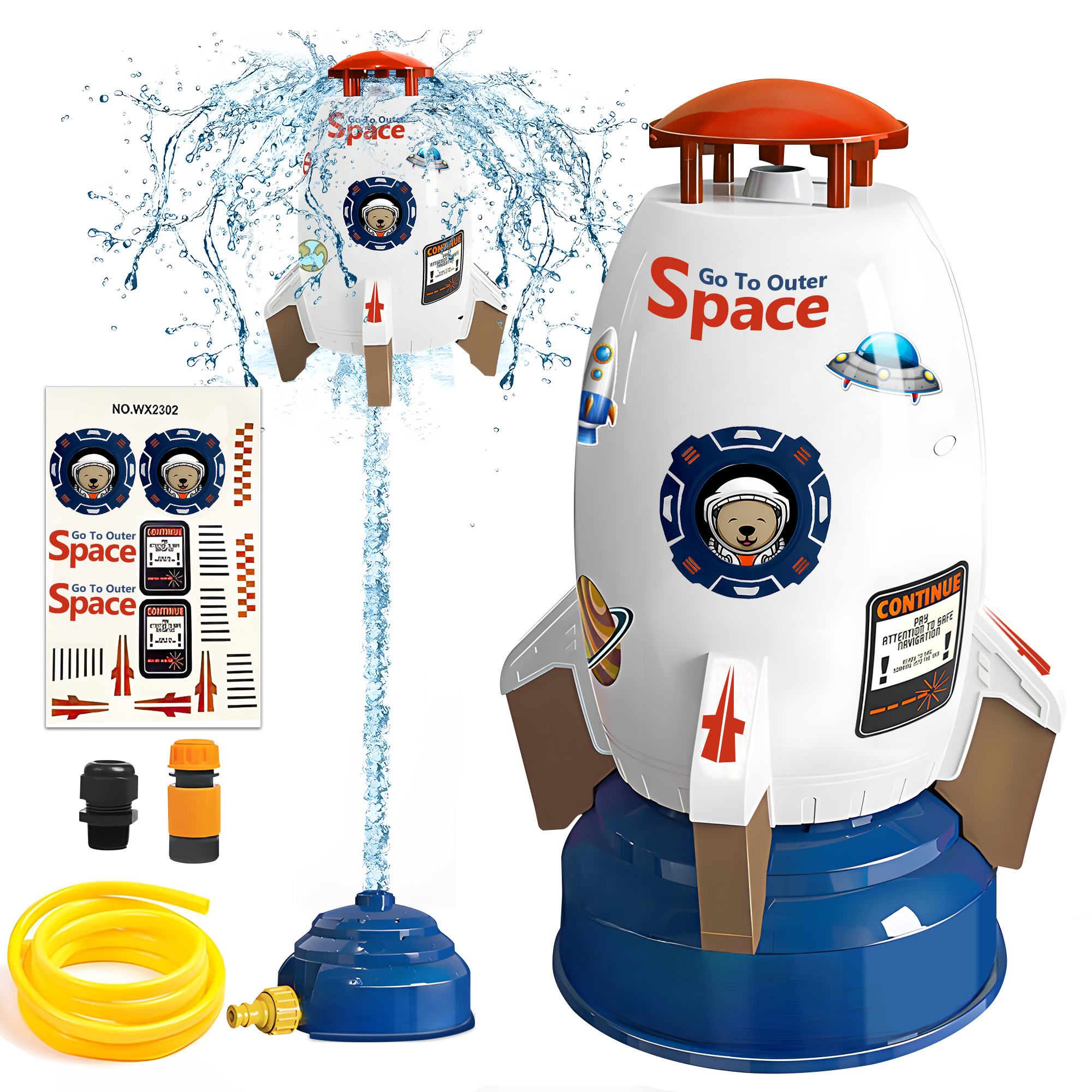 Water Rocket Sprinkler for Kids