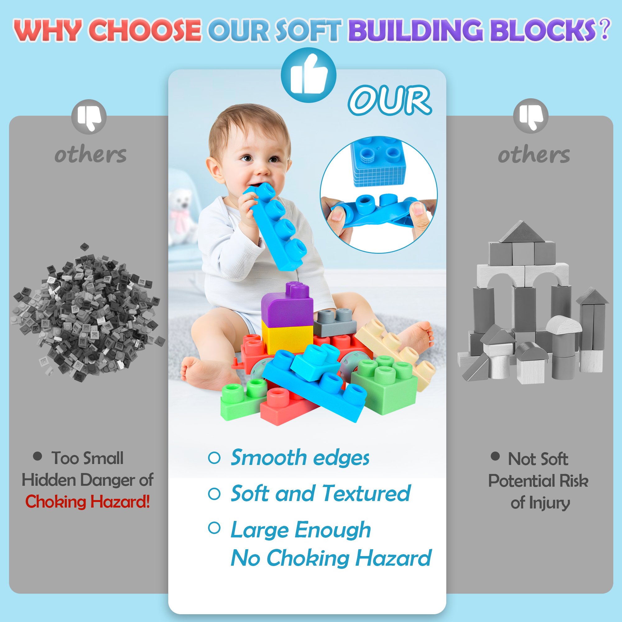 Soft Building Blocks for Toddlers