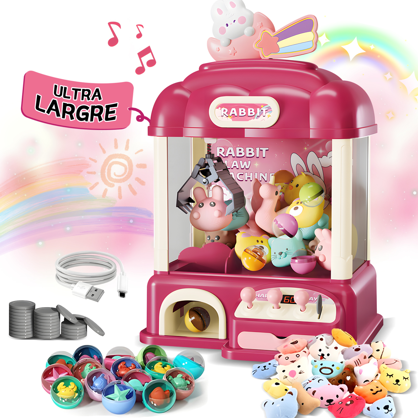 Kids Claw Machine with Toys Inside