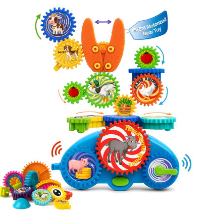 Animal Themed Motorized Gear Toys for Toddlers