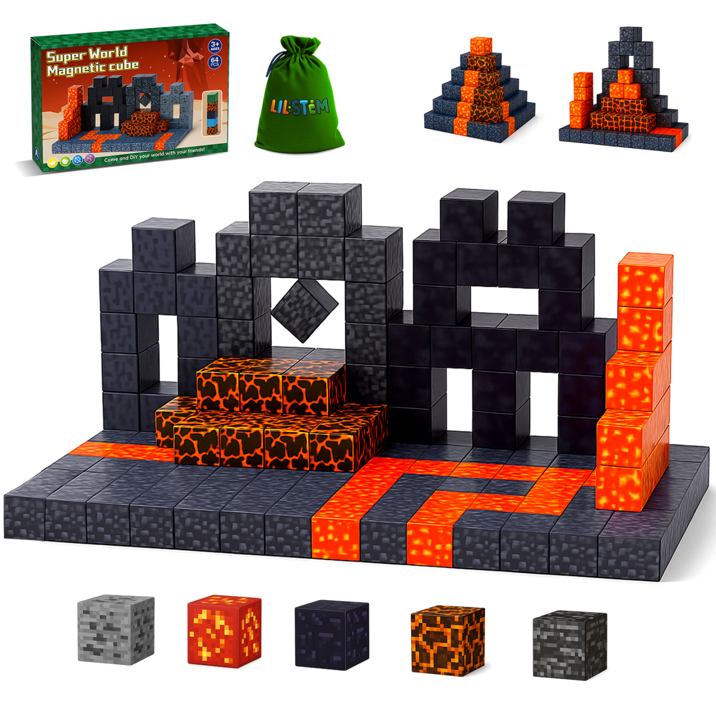 Magnetic Blocks Building Toys - Build Set