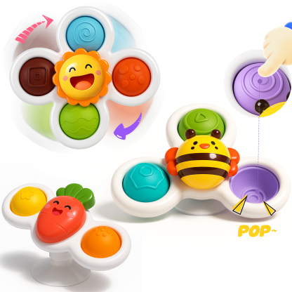 Suction Cup Rotating Sensory Bath Toys