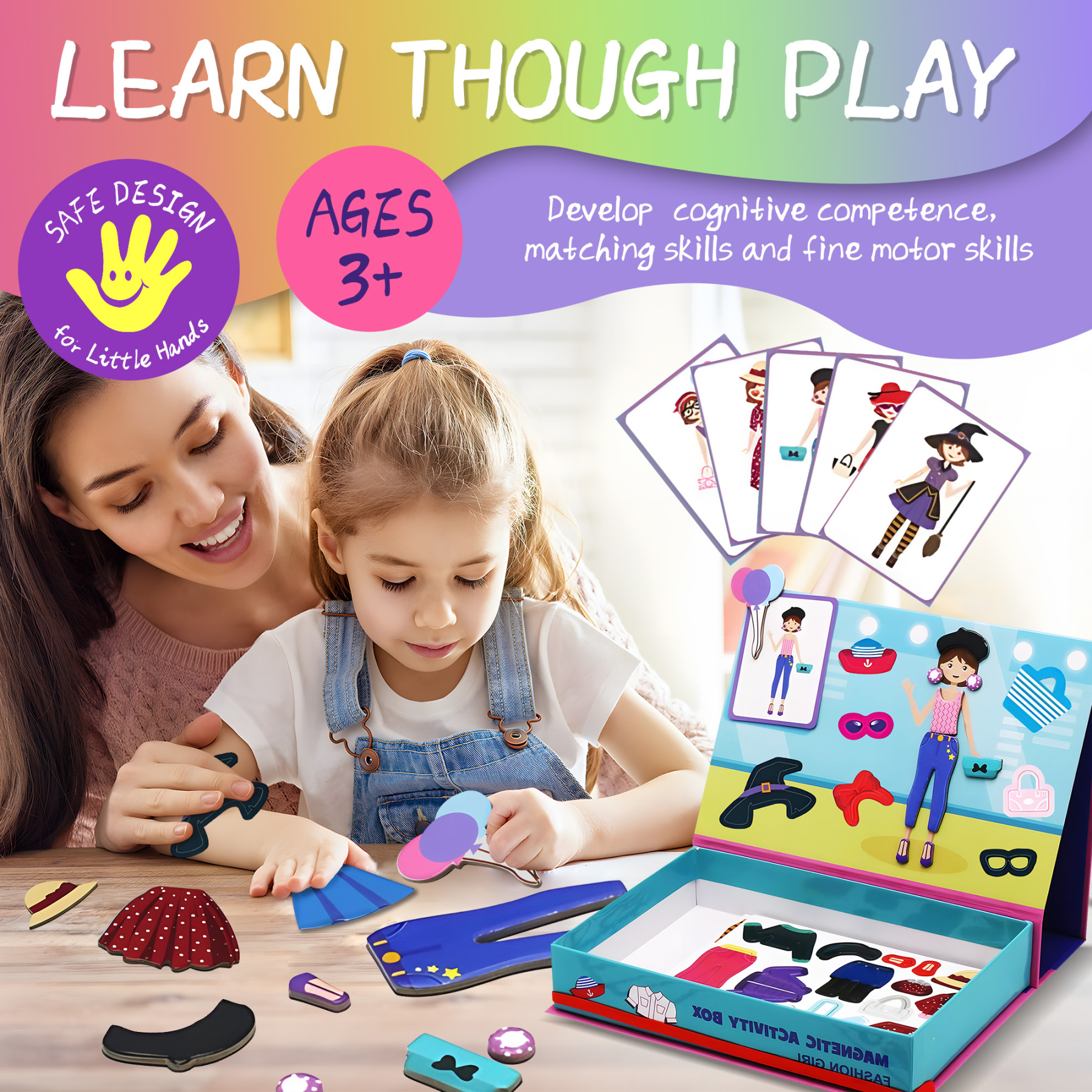 Magnetic Paper Dolls for Girls ages 4-7