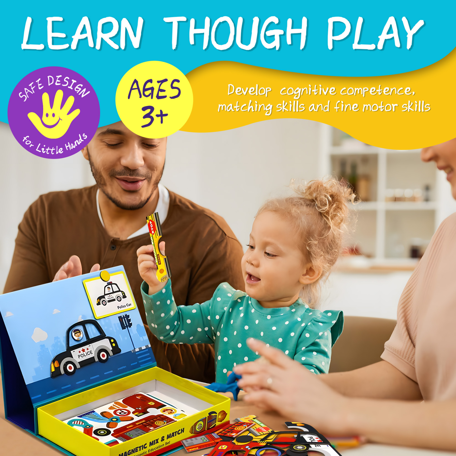 Magnetic Puzzles for Kids Ages 4-8