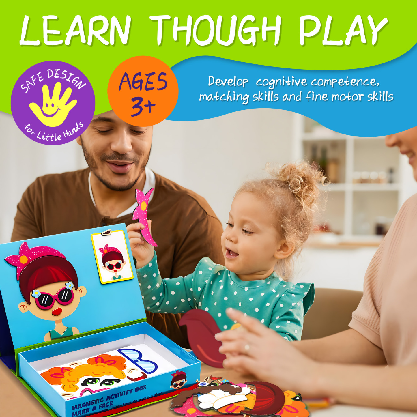 Magnetic Puzzles for Kids- Educational Magnetic Book