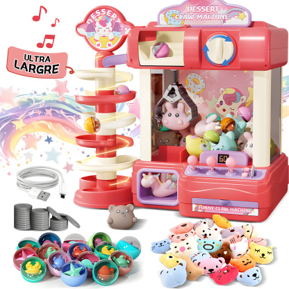 2 in 1 Big Claw Machine for Kids