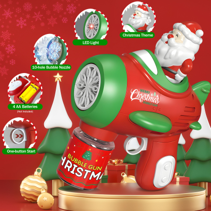 Christmas Bubble Gun 