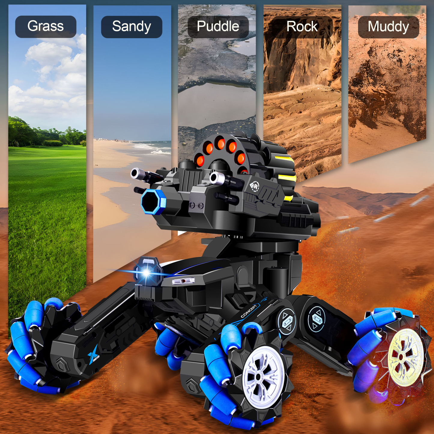 RC Tank That Shoots Gesture Sensing RC Tank