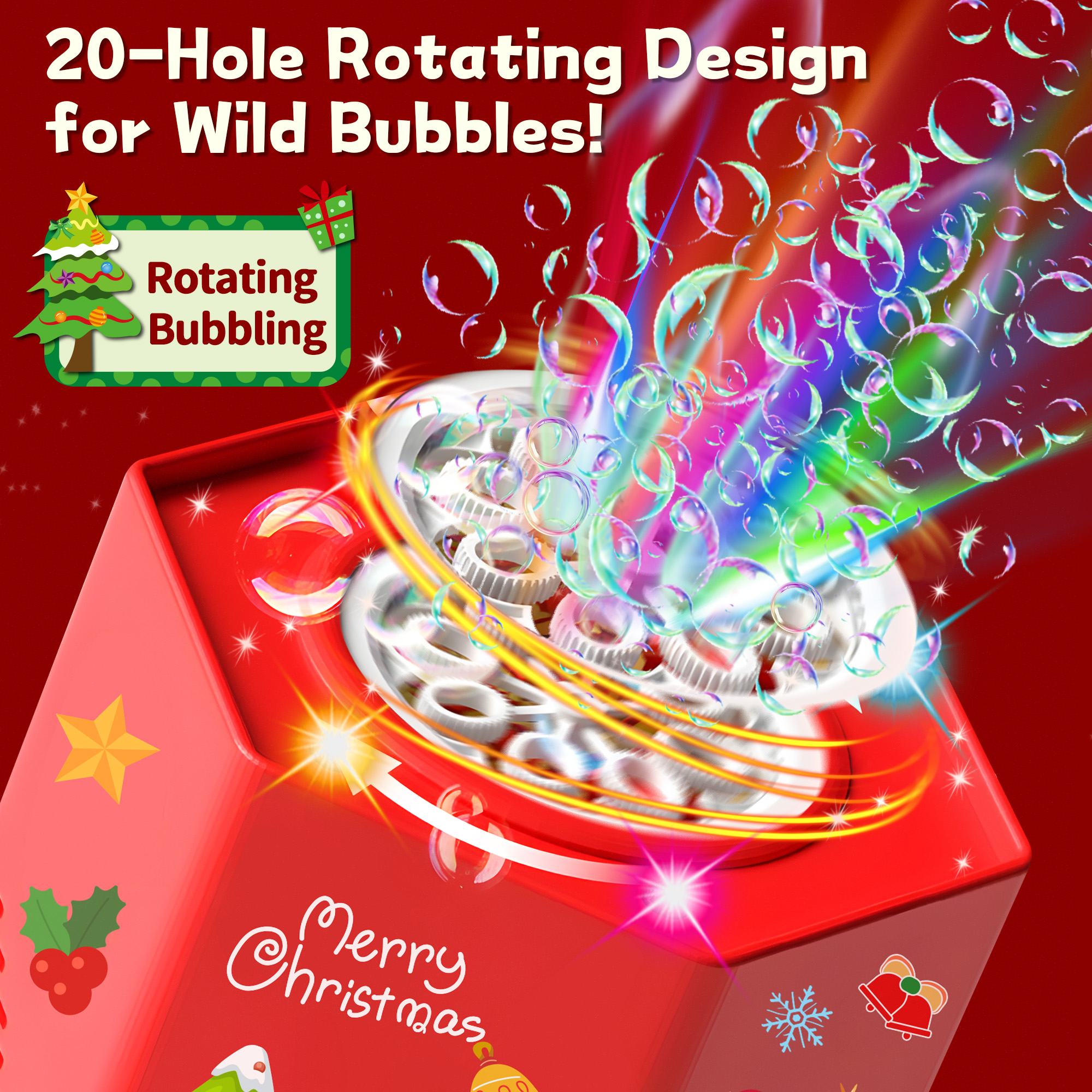 Firework Bubble Machine