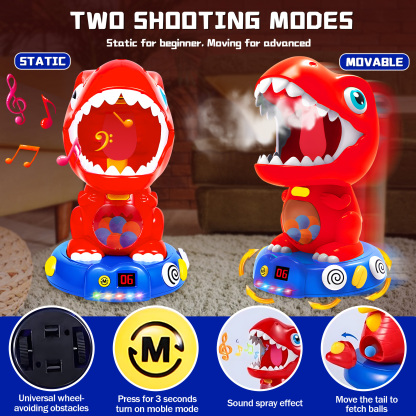 Movable Dinosaur Shooting Toys
