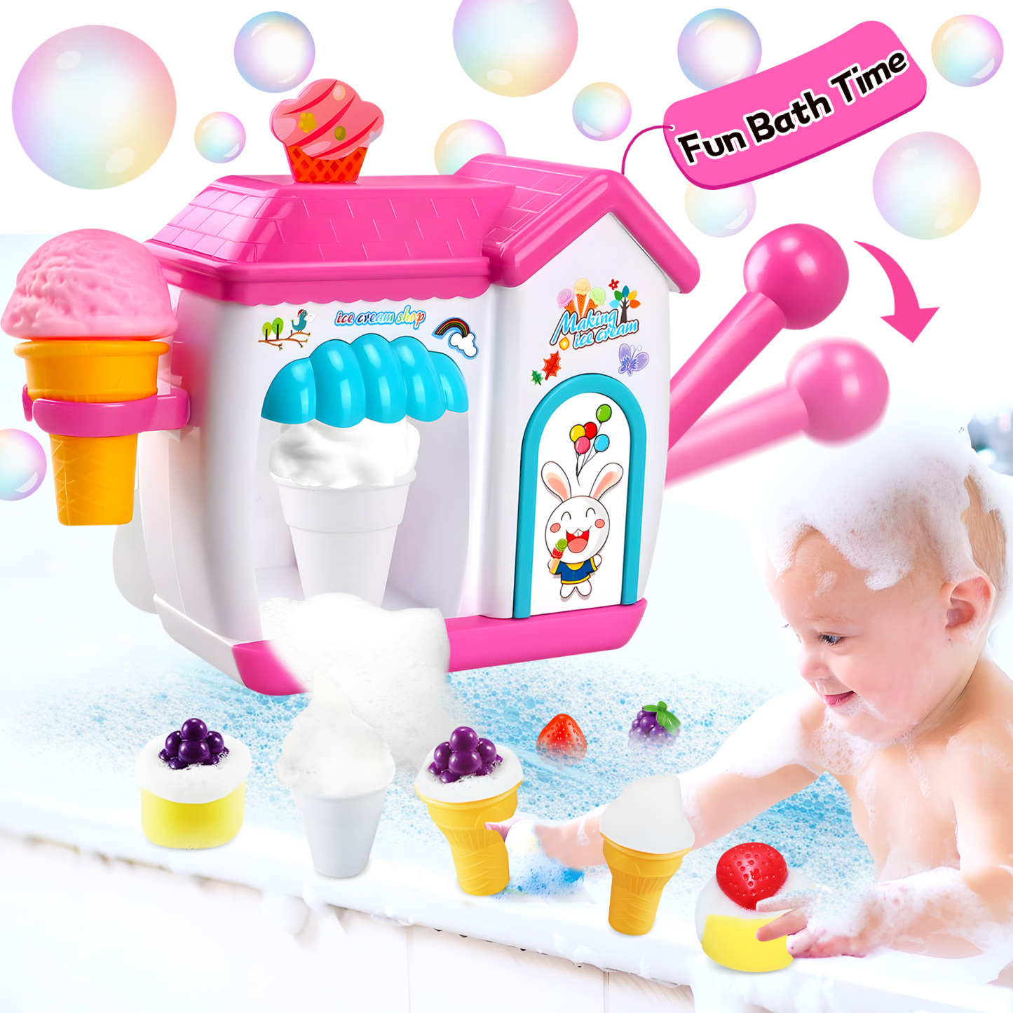 Ice Cream Bath Bubble Maker