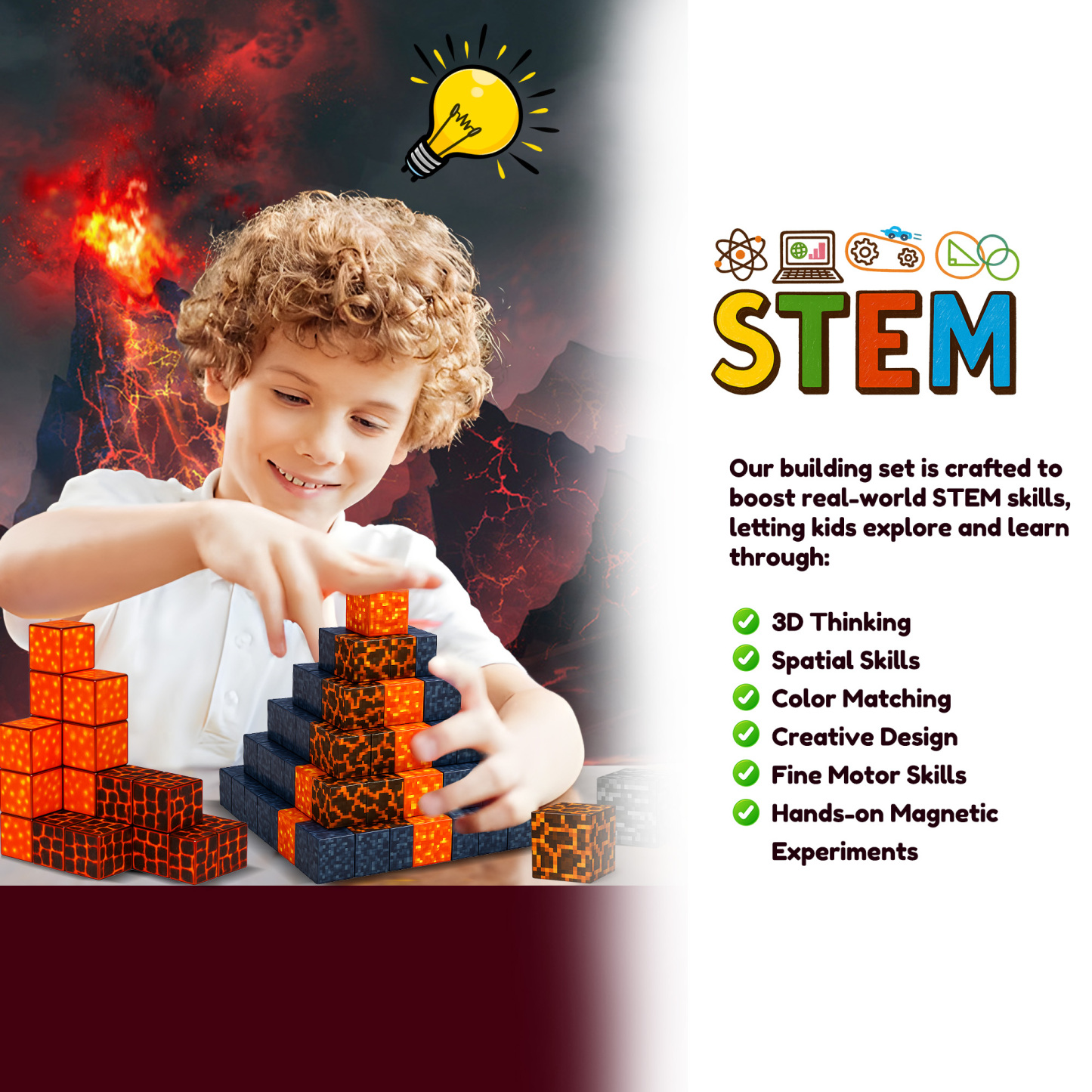 Magnetic Blocks Building Toys - Build Set