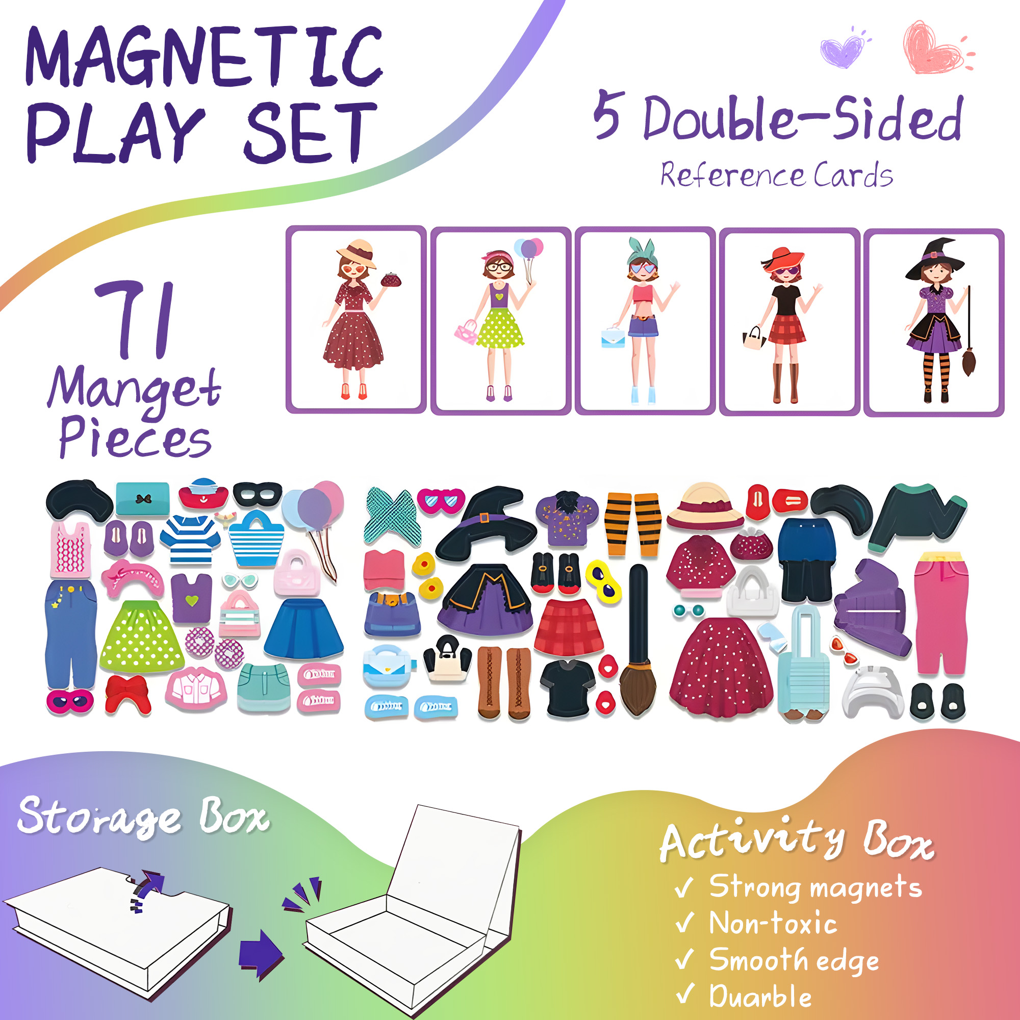 Magnetic Paper Dolls for Girls ages 4-7