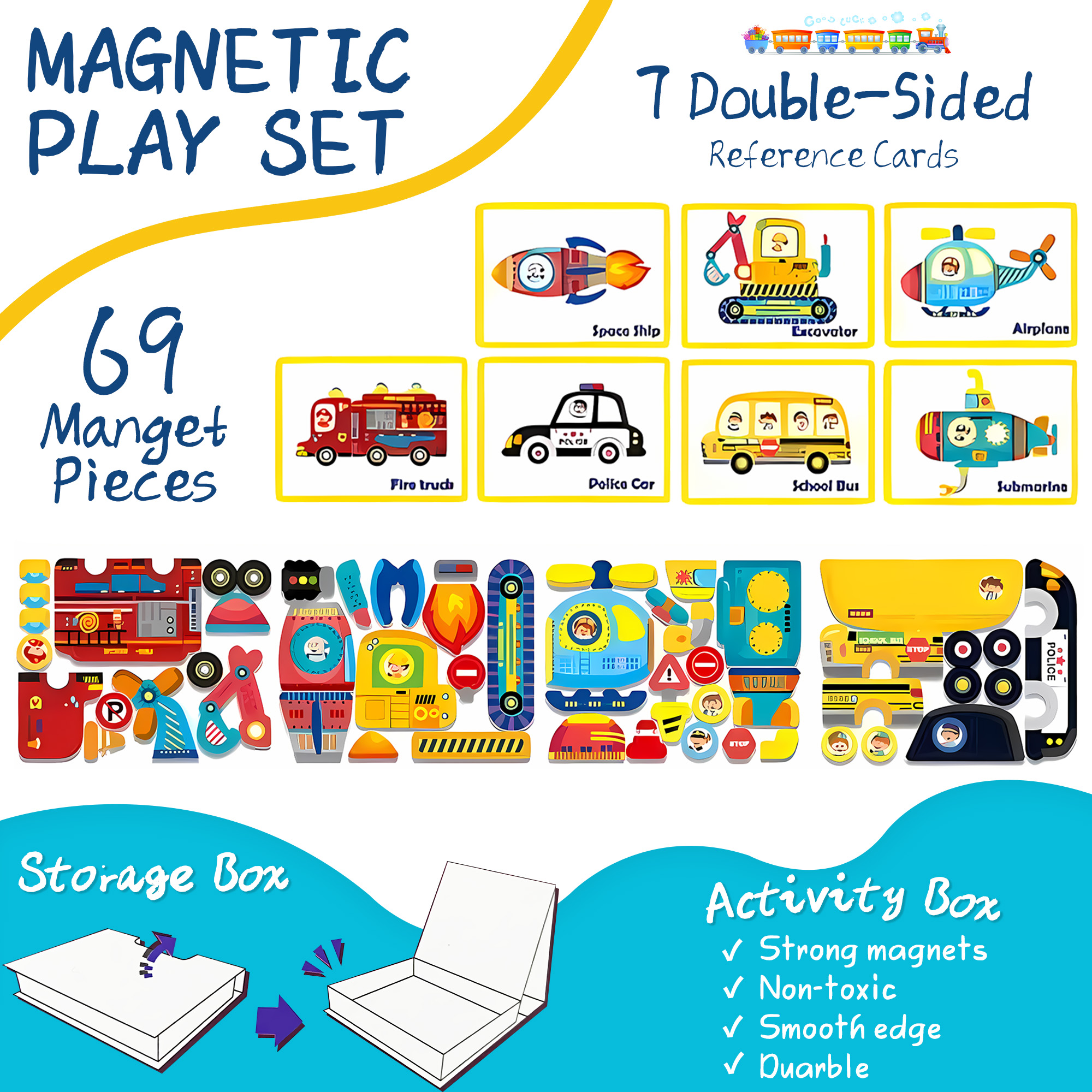 Magnetic Puzzles for Kids Ages 4-8