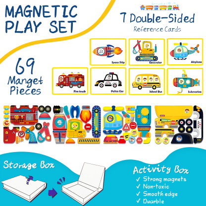 Magnetic Puzzles for Kids Ages 4-8
