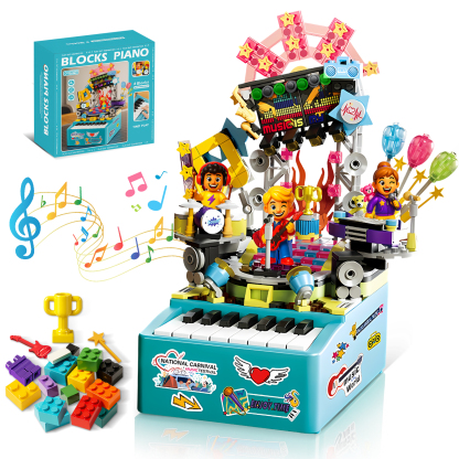 STEM Piano Music Building Block Set with Light & Sound
