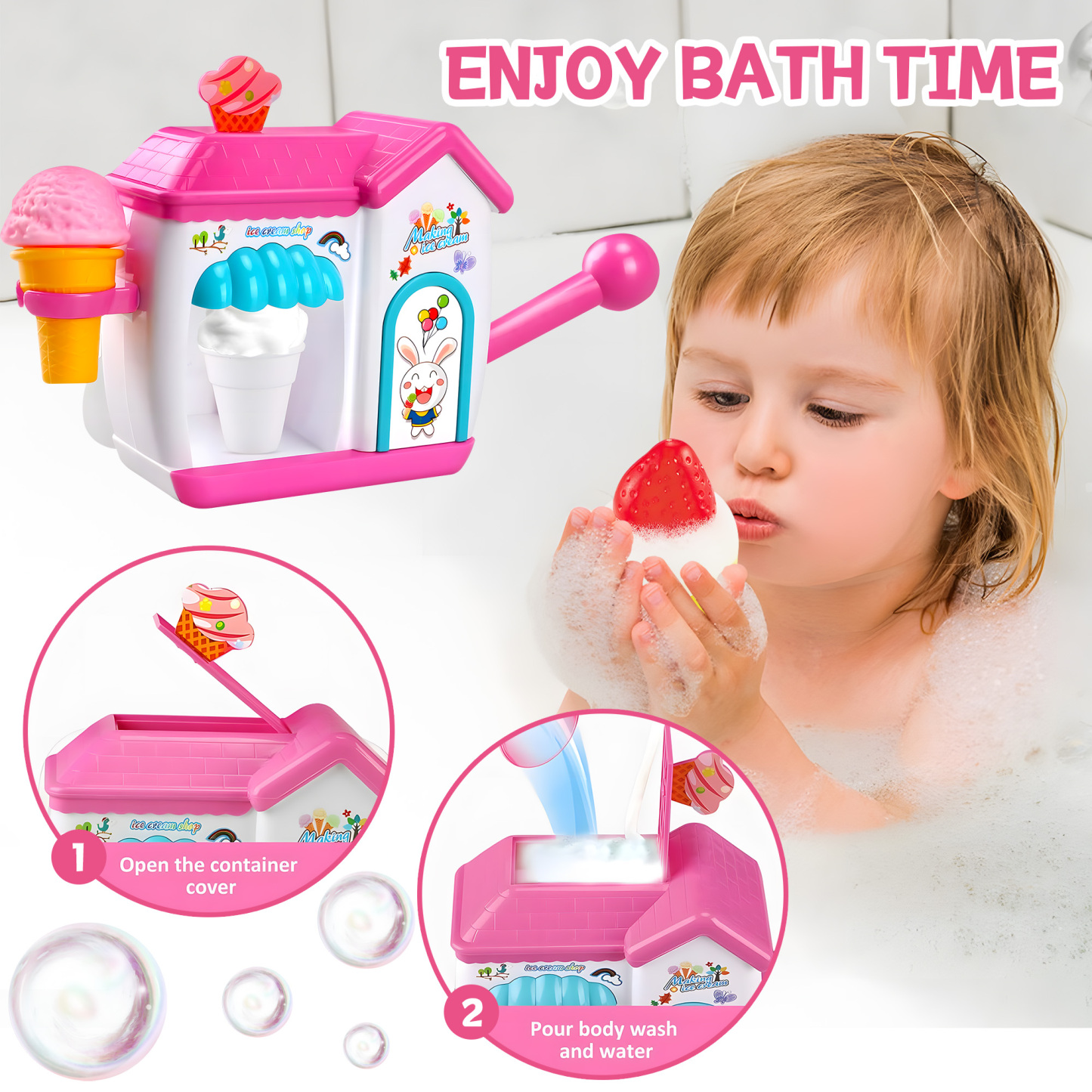Ice Cream Bath Bubble Maker