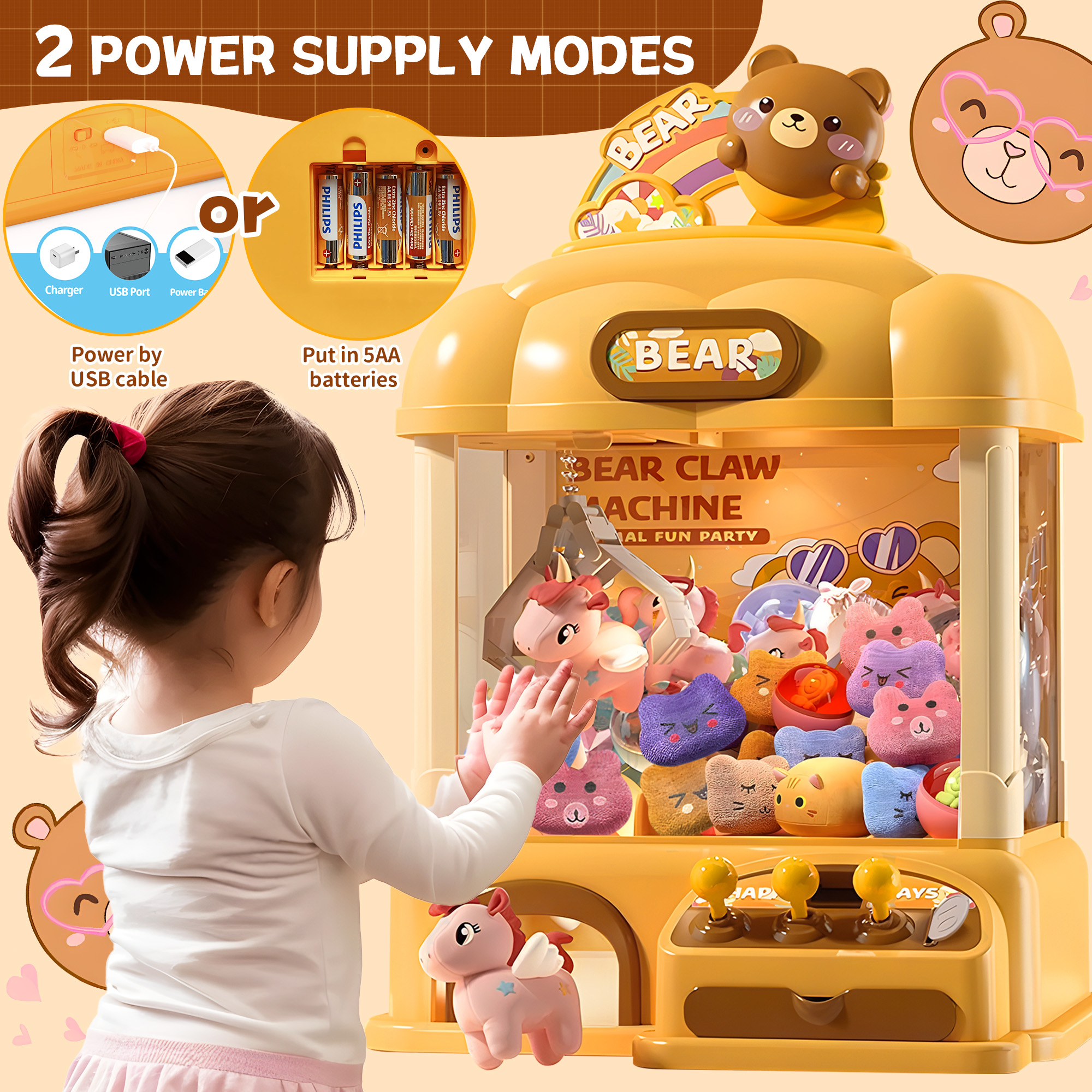 Mini Claw Machine for Kids