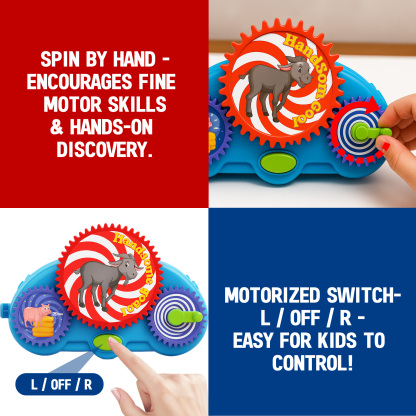 Animal Themed Motorized Gear Toys for Toddlers